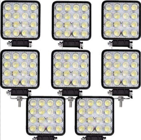 Set 8 x proiector LED auto offroad 48W 12/24v